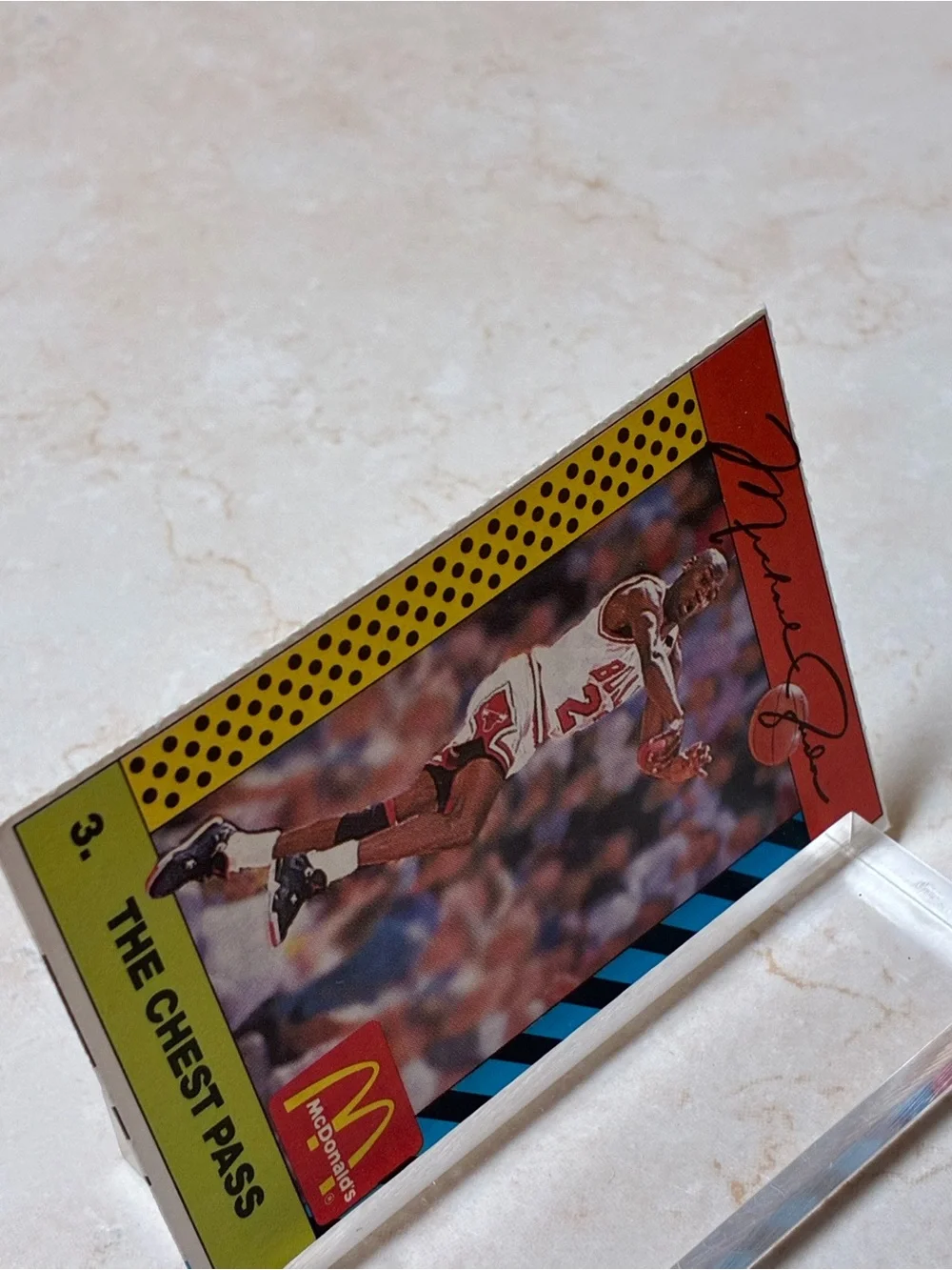 Michael Jordan “The Chest Pass”McDonald’s Basketball Card